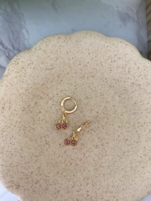 Argollas Cherry violeta