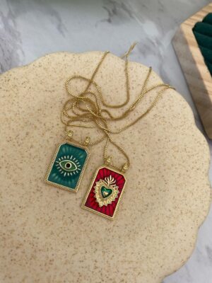 Collar carta Tarot ojo