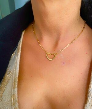 Collar corazon gancho